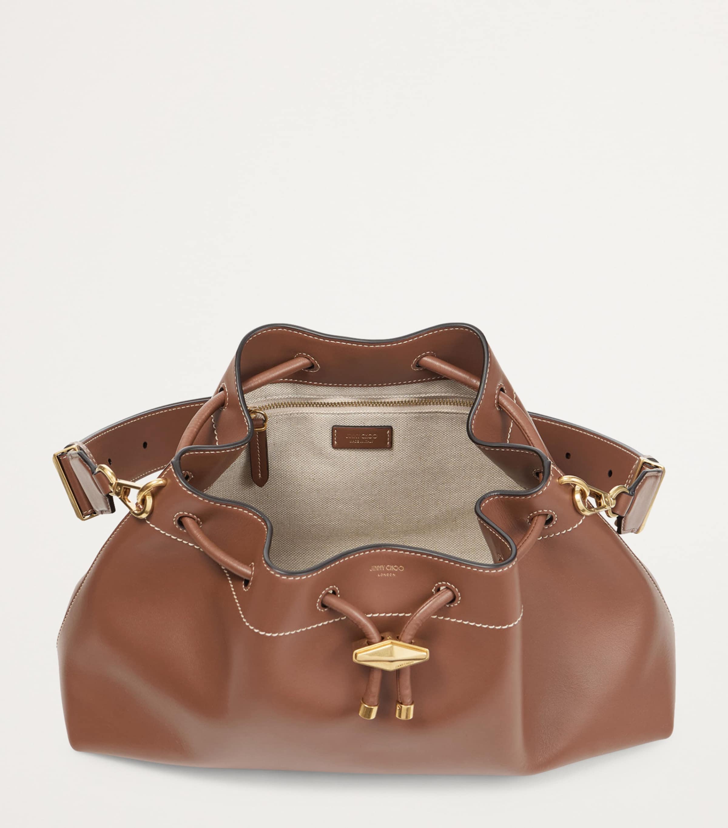 Jimmy Choo Cinch calfskin leather bucket bag - British product