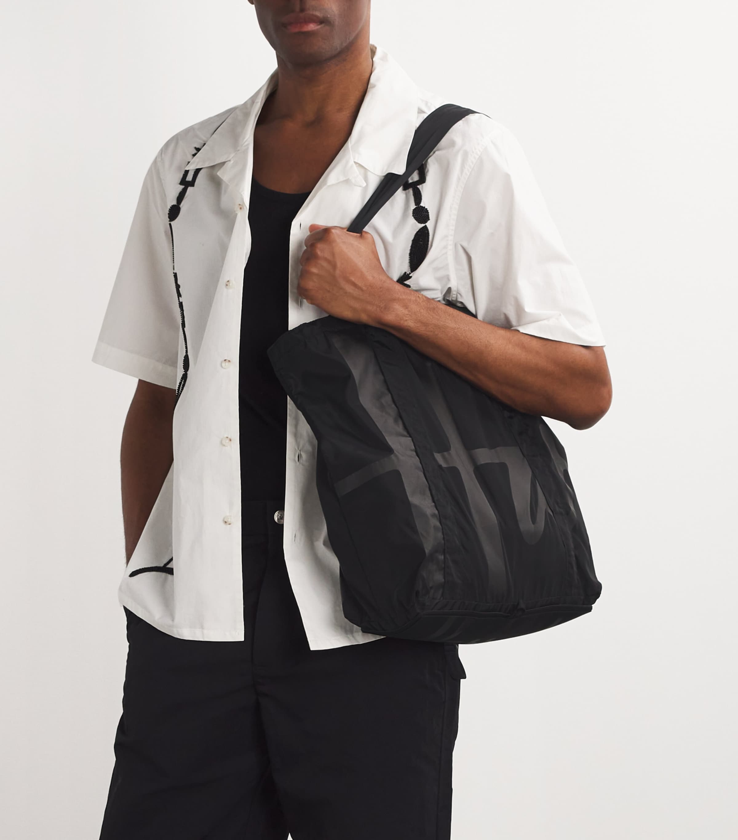 Harrods pocket shopper bag recycled polyester (British brand)