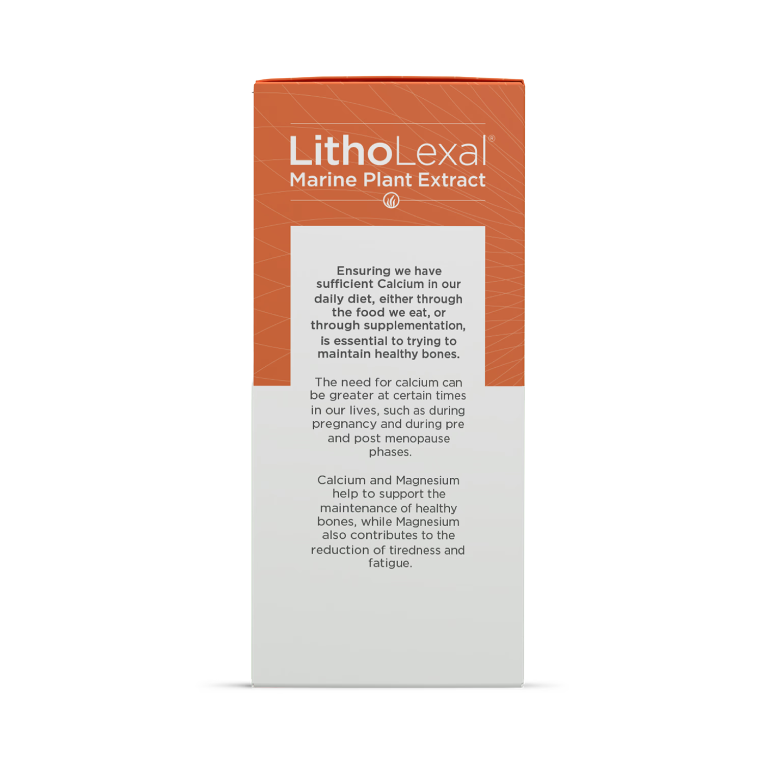 LithoLexal Bone Health supplement bottle, UK version