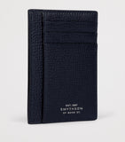 Smythson Ludlow calfskin card holder with silver-tone foil, imported from the UK