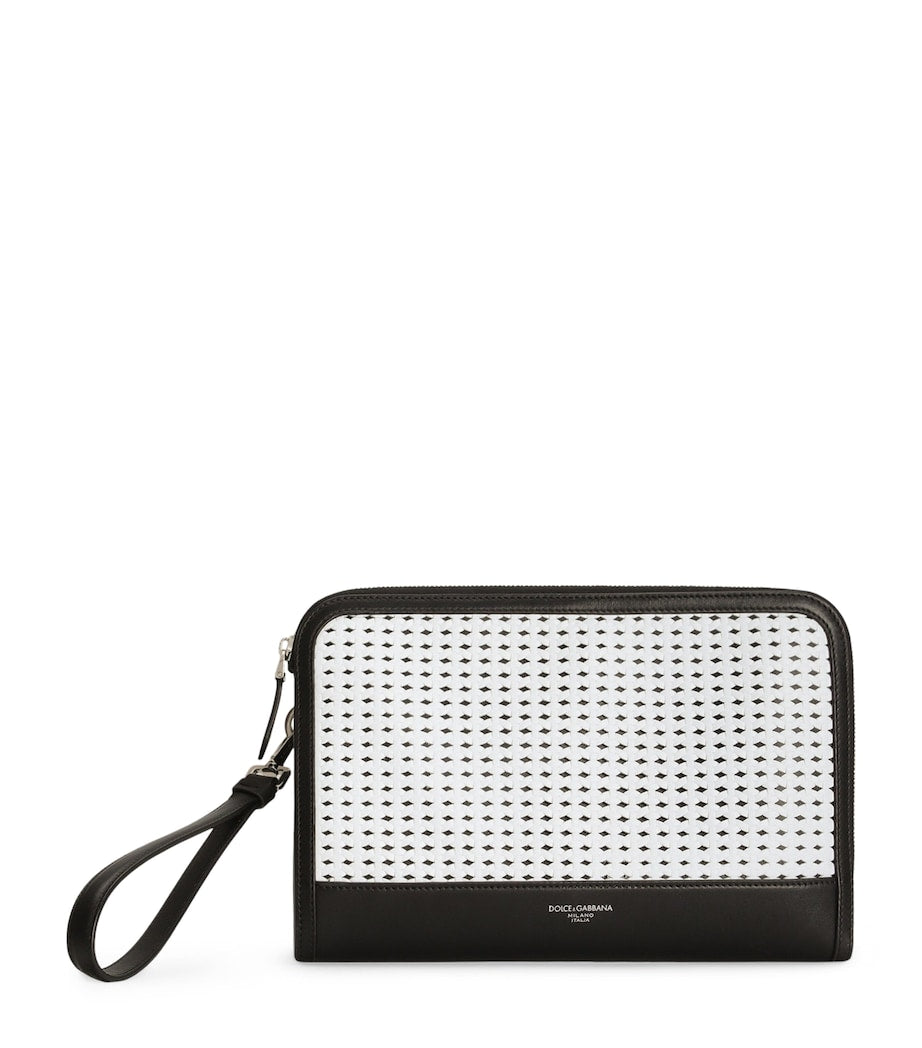 Dolce&Gabbana Atene calfskin leather pouch, imported from the UK