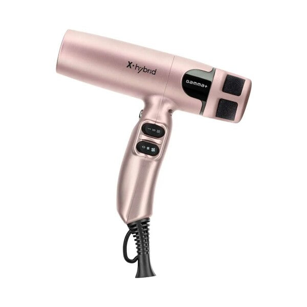 Gamma+ X-Hybrid hairdryer rose gold 300g (British brand)