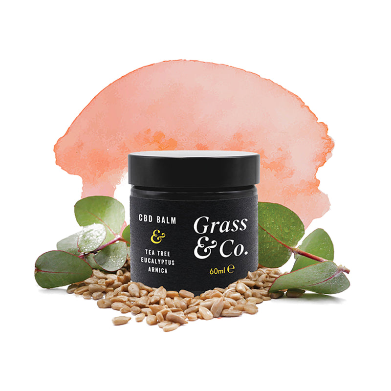 Grass & Co. EASE CBD Muscle Balm 300mg with Tea Tree, Eucalyptus & Arnica 60ml
