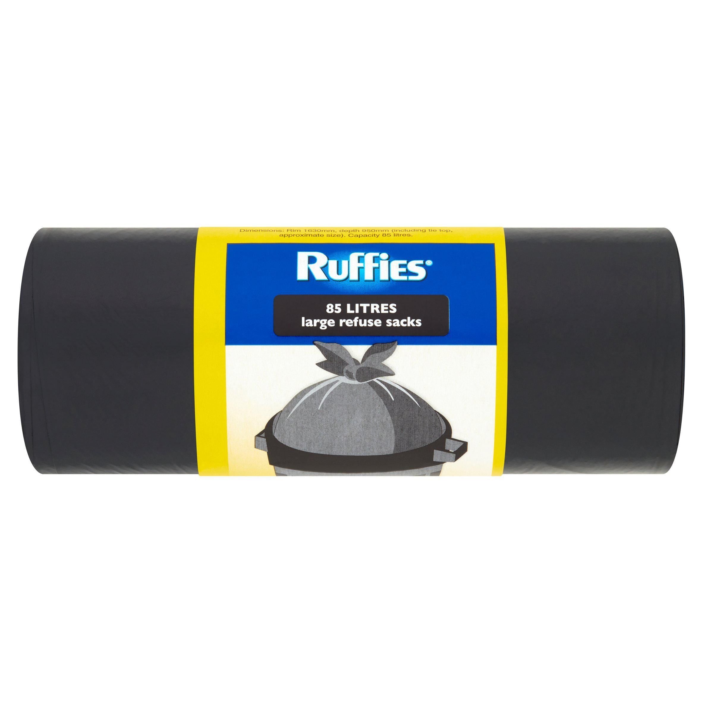 Ruffies Large Refuse Sacks x20 85L GOODS Sainsburys   