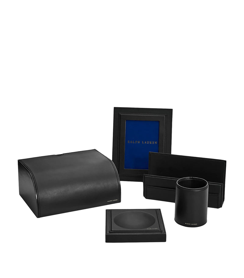 Ralph Lauren Home leather writer's box, imported from the UK