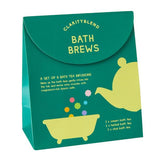 Clarity Blend Bath Brews Gift Set 6 x 50g, imported from the UK
