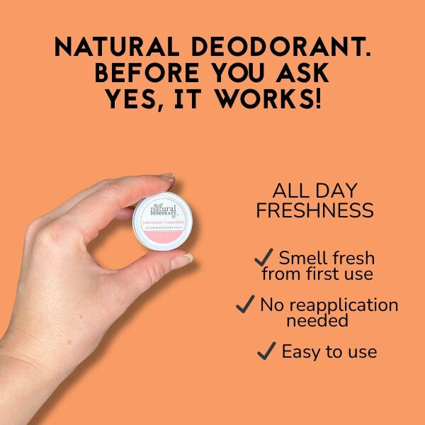 The Natural Deo Co. deodorant balm orange bergamot 10g - British product