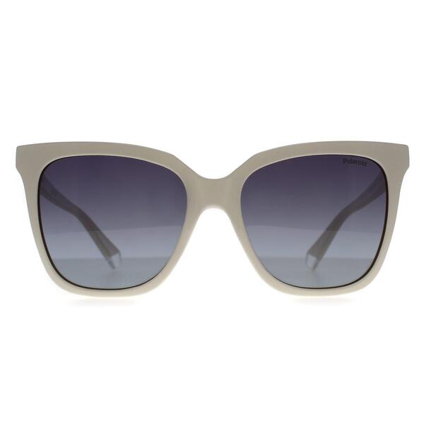Polaroid white polarised sunglasses (British brand)