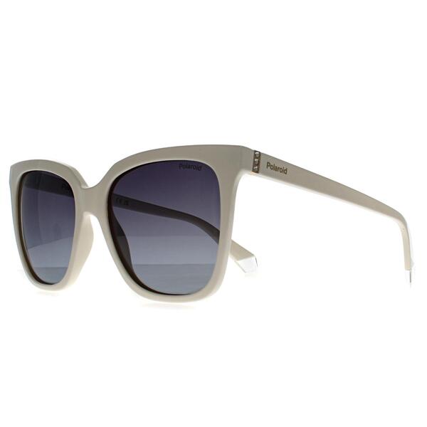 Polaroid white polarised sunglasses (British brand)