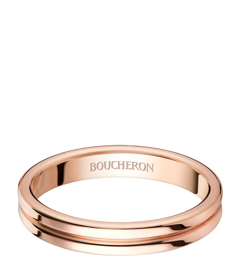 Boucheron Rose Gold Quatre Godron Wedding Band (British brand)