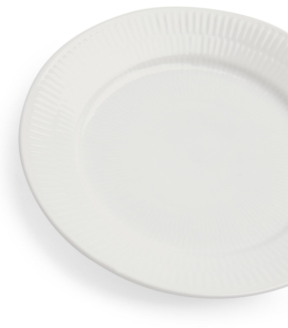 Royal Copenhagen white fluted porcelain plate 19cm, imported from the UK