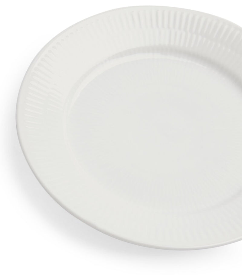 Royal Copenhagen white fluted porcelain plate 19cm, imported from the UK
