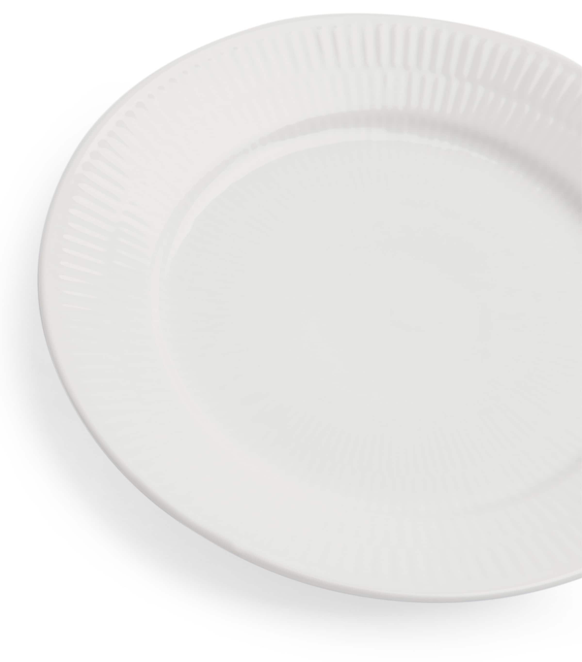 Royal Copenhagen white fluted porcelain plate 19cm, imported from the UK