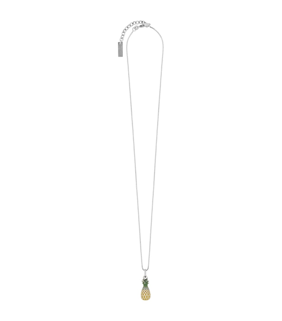 Saint Laurent enamelled pineapple necklace - UK version