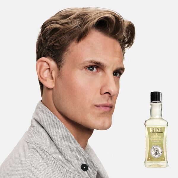 Reuzel 3-in-1 shampoo 350ml, imported from the UK