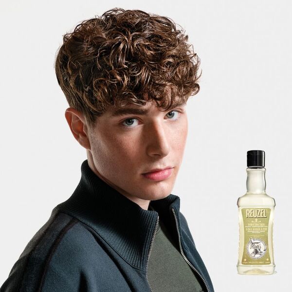 Reuzel 3-in-1 shampoo 350ml, imported from the UK
