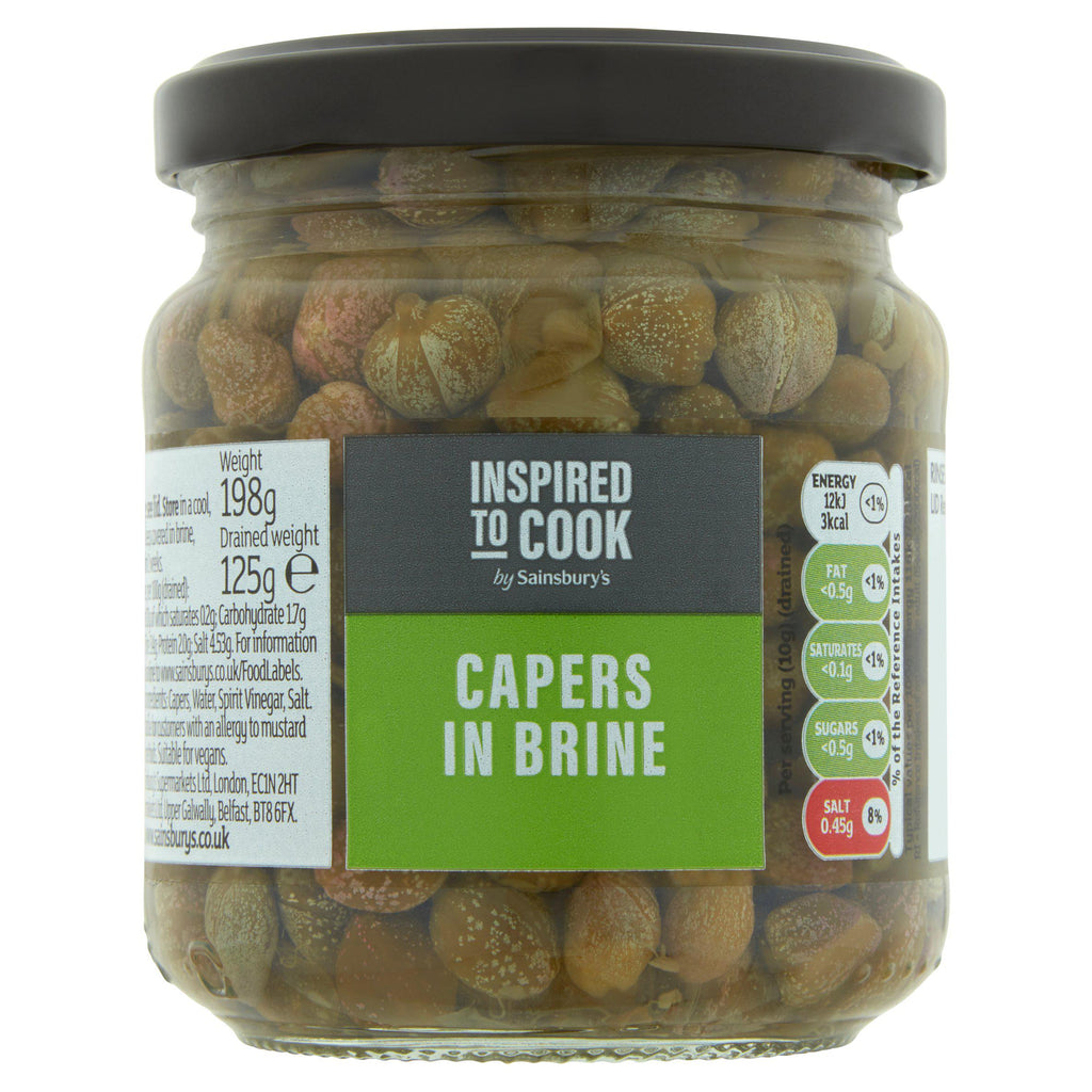 Sainsbury's Inspired to Cook Capucine Capers 198g (125g*)