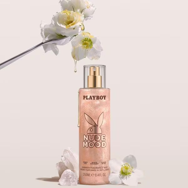 Playboy Nude Mood Shimmer Fragrance Mist 250ml, imported from the UK