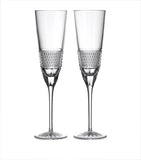 Waterford Crystal Copper Coast Flute Glasses Set of 2 (British brand)