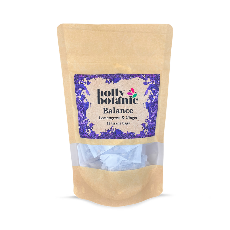 Holly Botanic Lemongrass Ginger Tisane 15 tea bags - British product