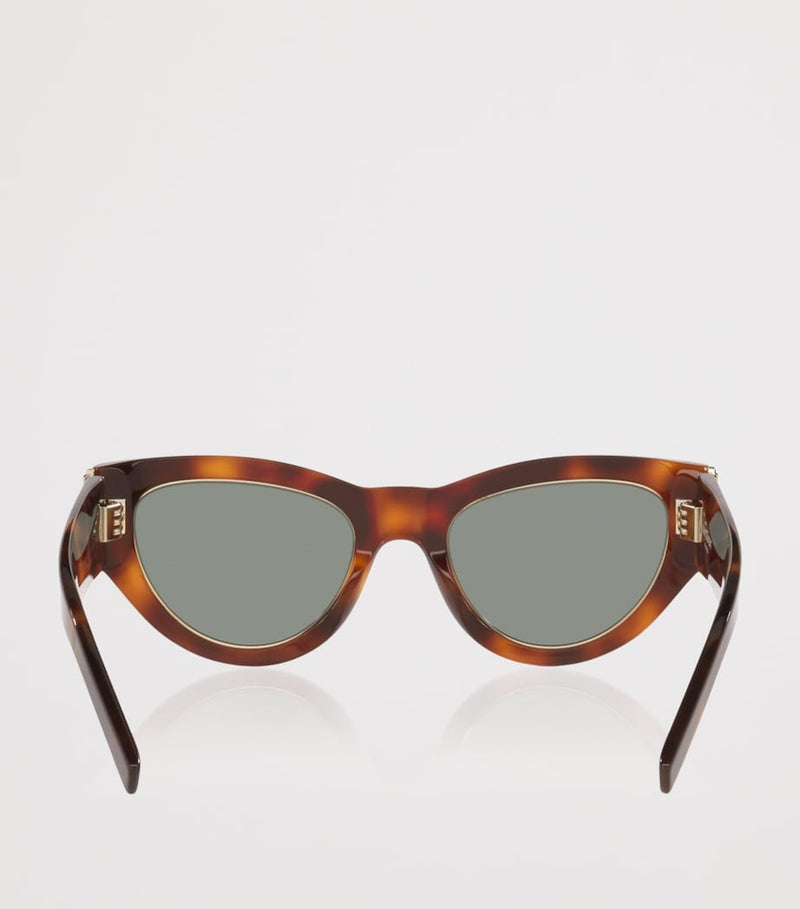 Saint Laurent cat eye sunglasses Havana tortoiseshell acetate (British brand)
