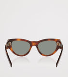 Saint Laurent cat eye sunglasses Havana tortoiseshell acetate (British brand)