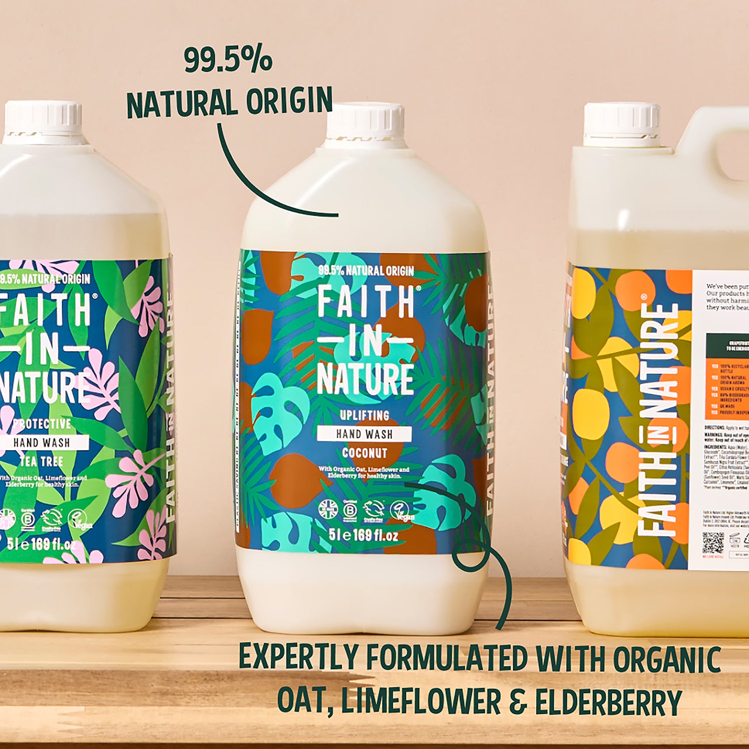 Coconut Hand Wash with Hydrating Extracts, 5-Litre Refill Bottle