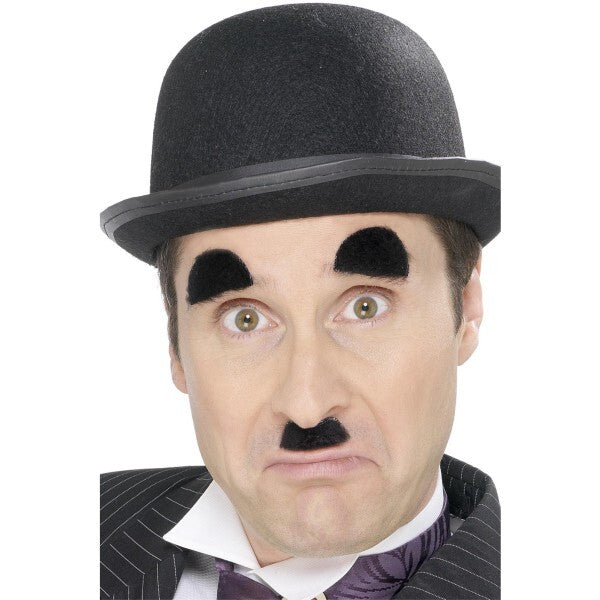 Smiffys Chaplin tash and eyebrows costume accessory (British brand)
