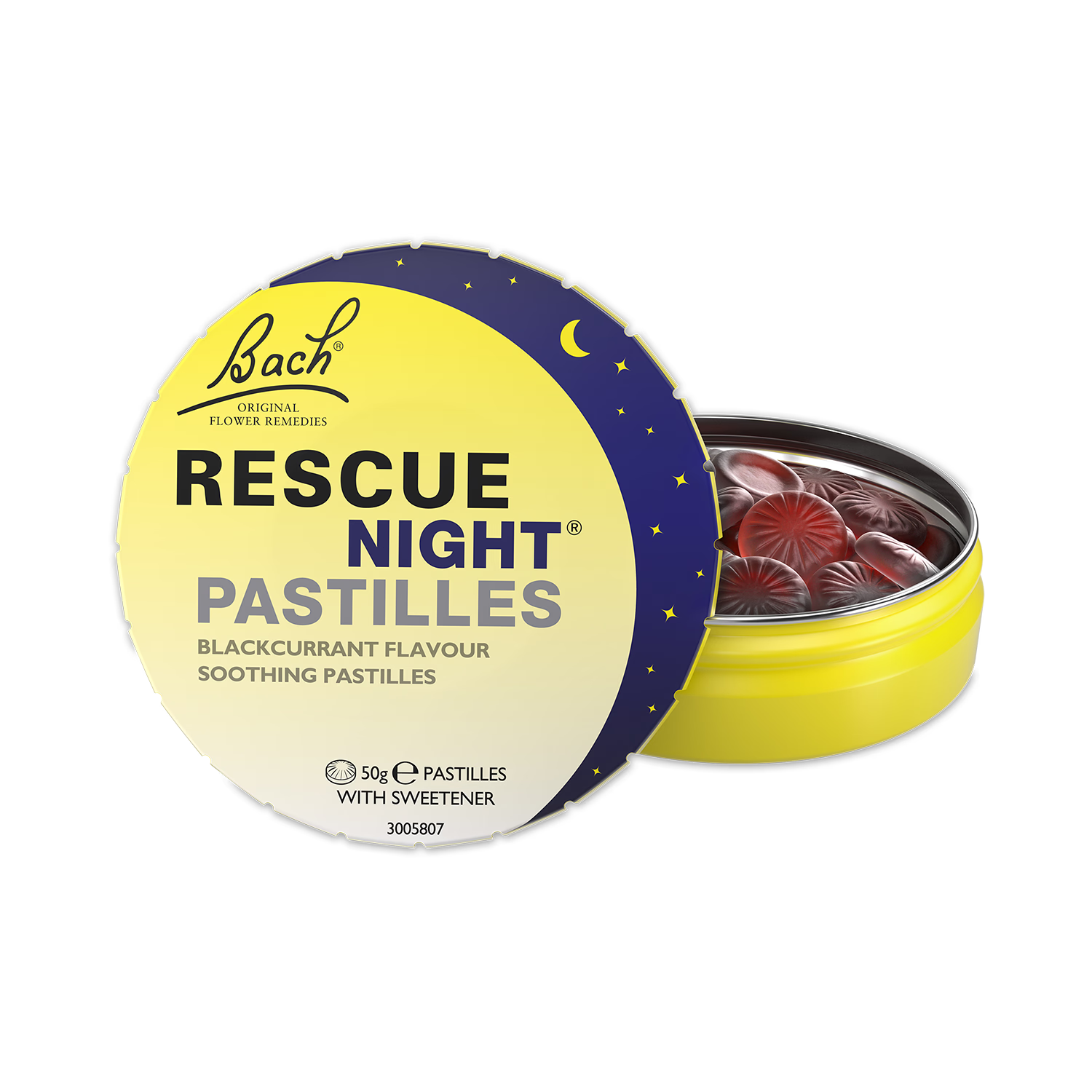 Rescue Remedy Night pastilles blackcurrant flavoured 50g - British product
