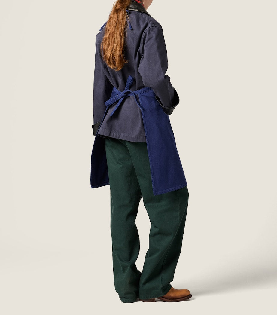 Miu Miu garment-dyed gabardine apron - British product