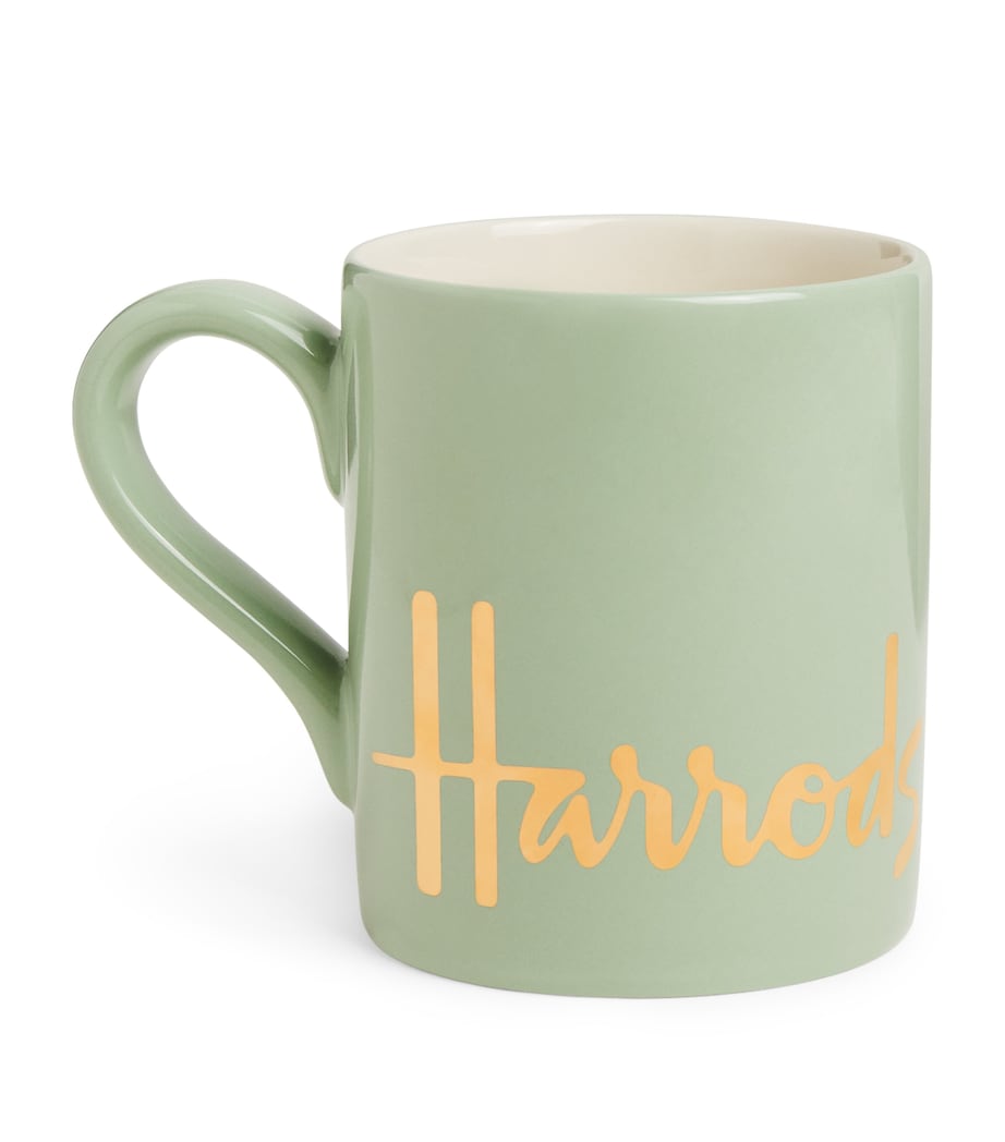 Harrods ceramic logo mug with gold foil - British product