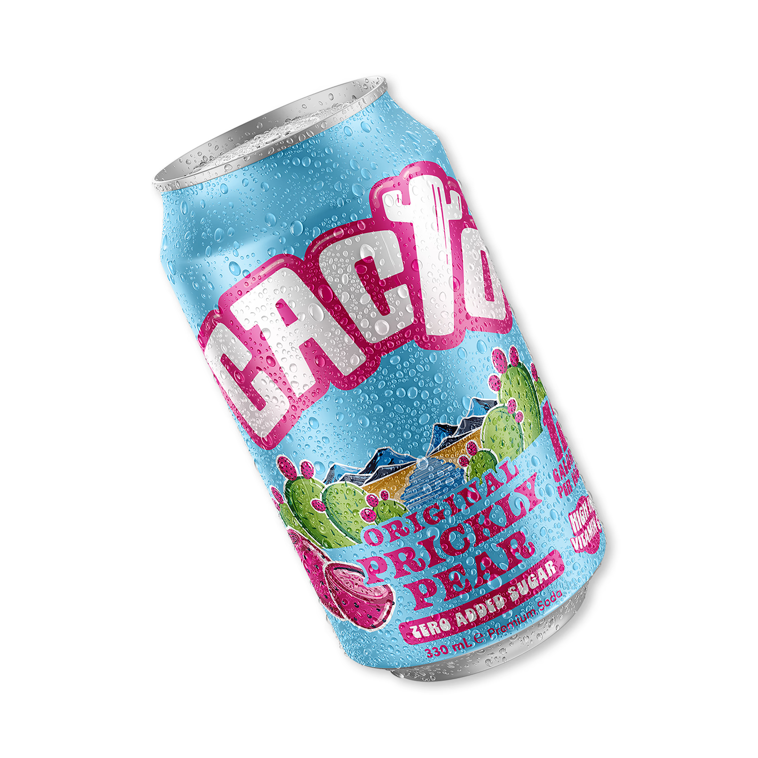 Cacto original prickly pear soda 330ml, imported from the UK