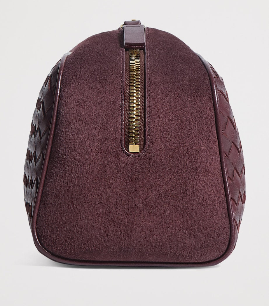 Bottega Veneta large leather Nodo pouch with Intrecciato weave, imported from the UK