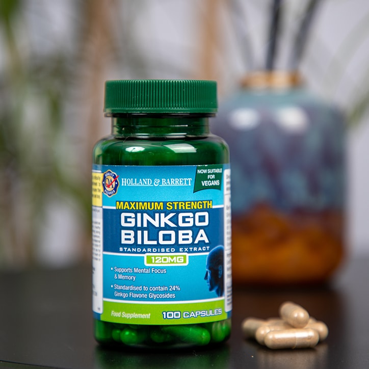 Holland & Barrett Maximum Strength Ginkgo Biloba 120mg 100 Capsules