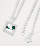 The Ouze sterling silver and emerald necklace - British product