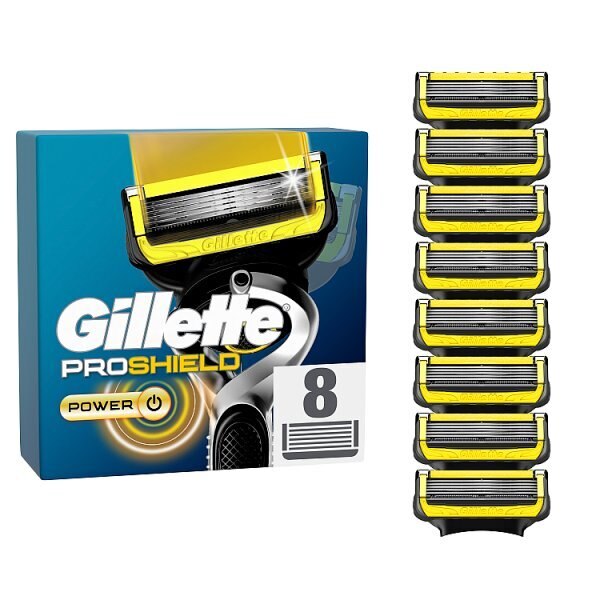 Gillette Proshield Power Mens Razor Blade Refills, 8 Count GOODS Superdrug   