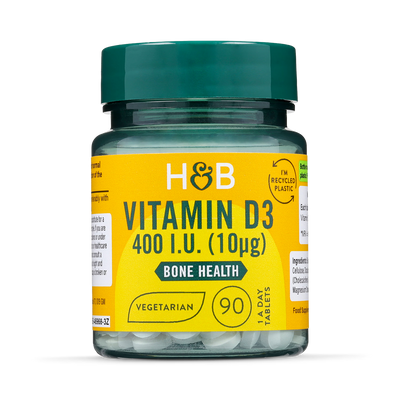 Holland & Barrett Holland & Barrett Vitamin D3 Supplement 400 IU 90 Tablets- Buy online at McGrocer