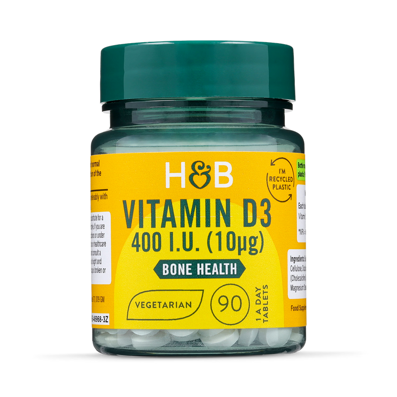 Holland & Barrett Vitamin D3 400IU 90 Tablets, UK version