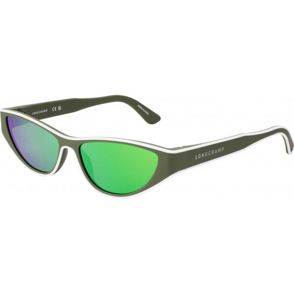 Longchamp green plastic frame sunglasses LO761S, imported from the UK
