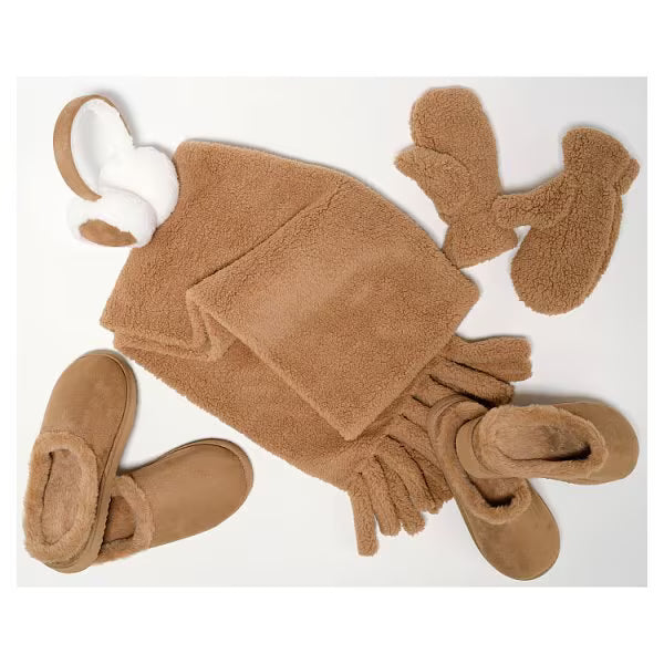 Superdrug fuzzy teddy ear muffs warm (British brand)