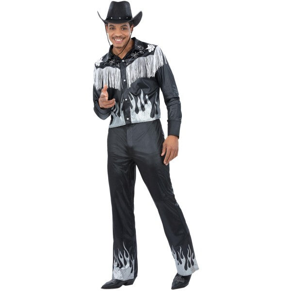 Smiffys Glamorous Cowboy Costume - Black
