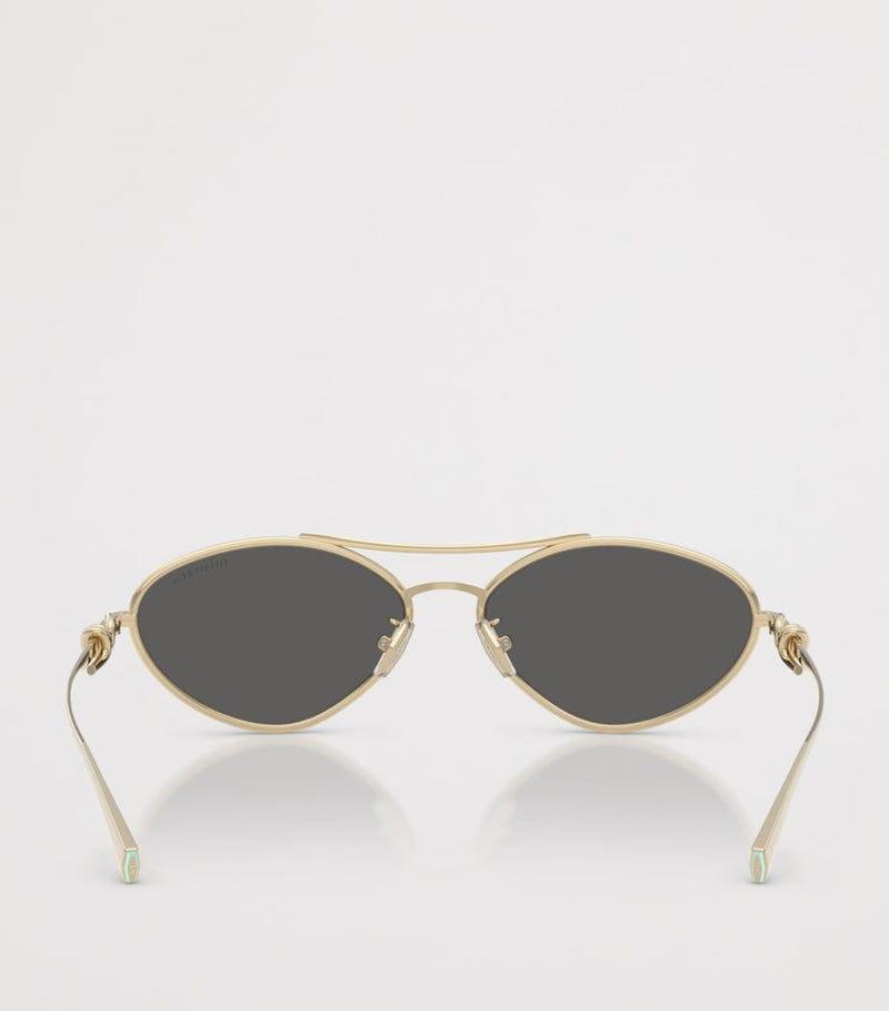 Tiffany & Co. metal irregular sunglasses TF3117 - British product