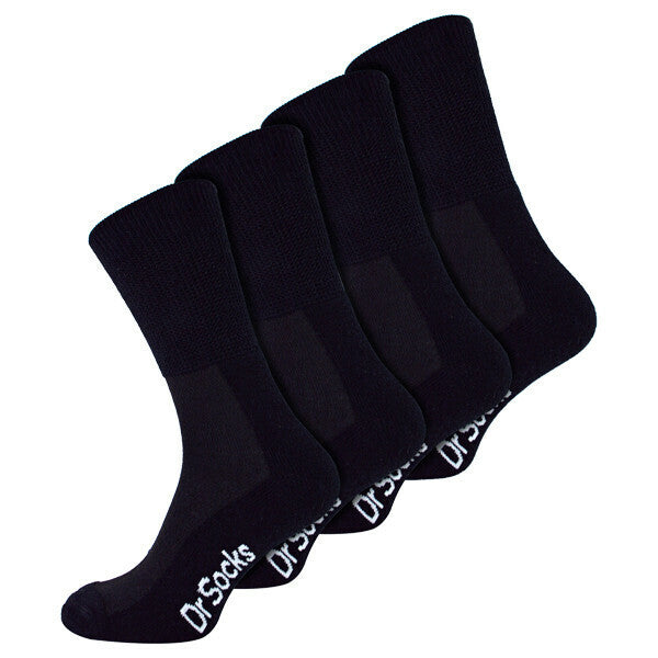 Dr.Socks 4 Pairs Mens Bamboo Diabetic Socks 12-14 UK GOODS Superdrug Black  