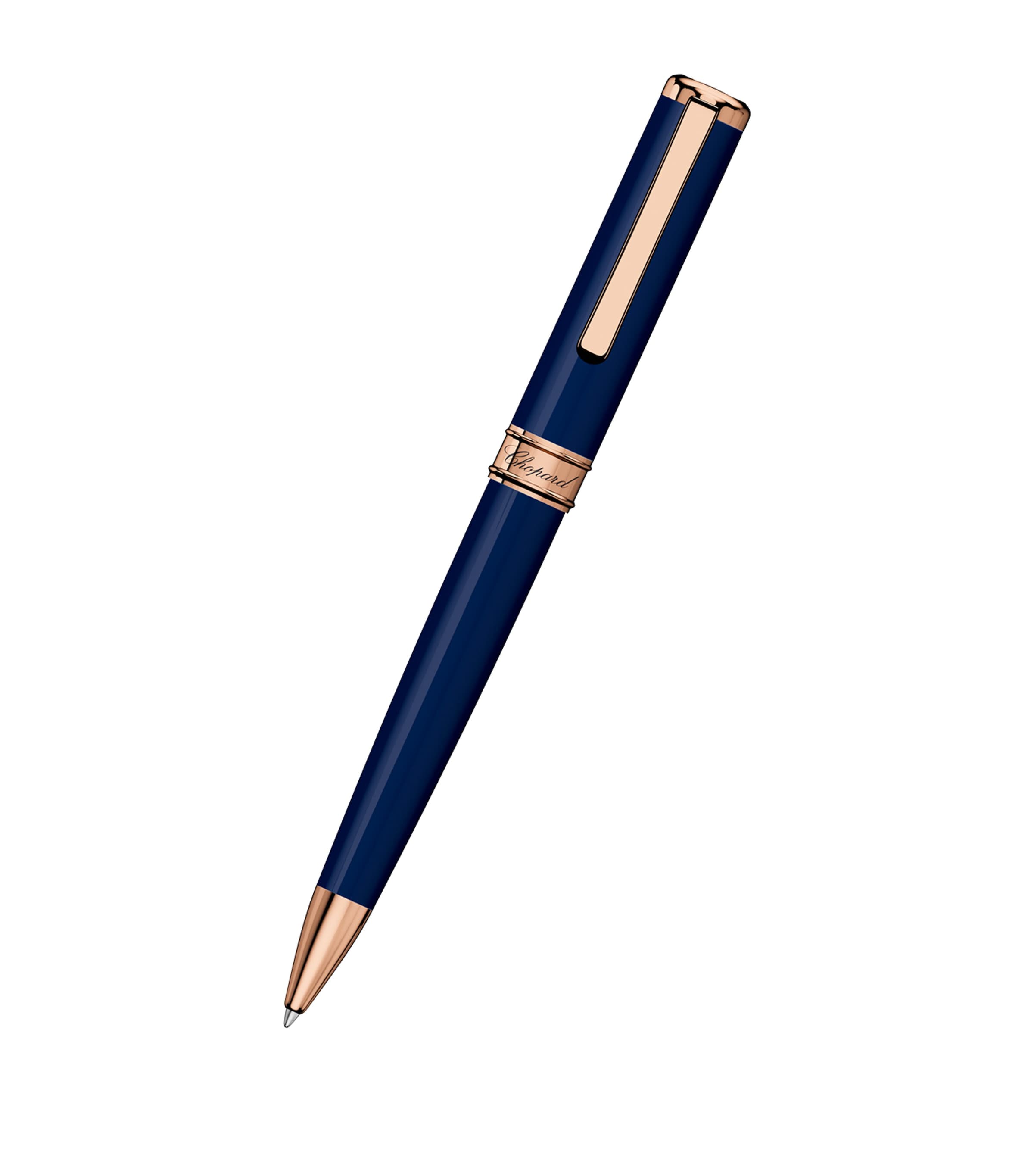 Chopard classic ballpoint pen with resin barrel and rose gold-tone trims - British product