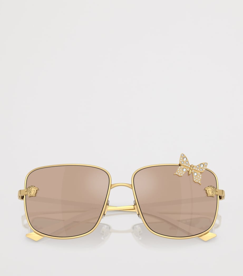 Versace square butterfly sunglasses (British brand)
