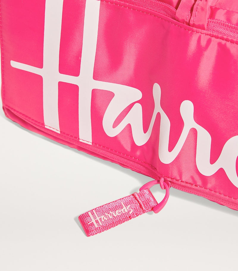 Harrods logo pocket shopper bag small (British brand)