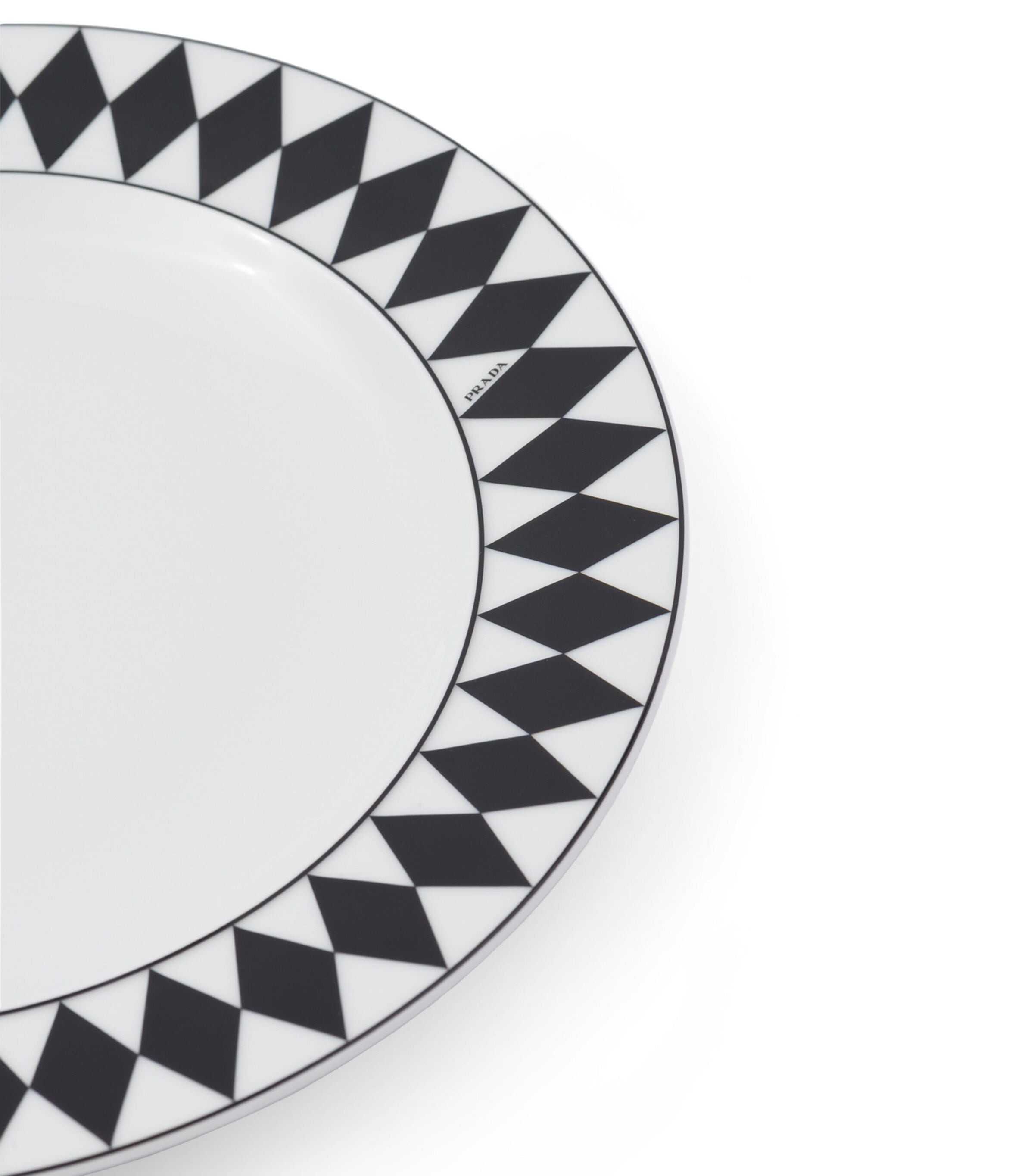 Prada chequerboard dinner plates 25cm, imported from the UK