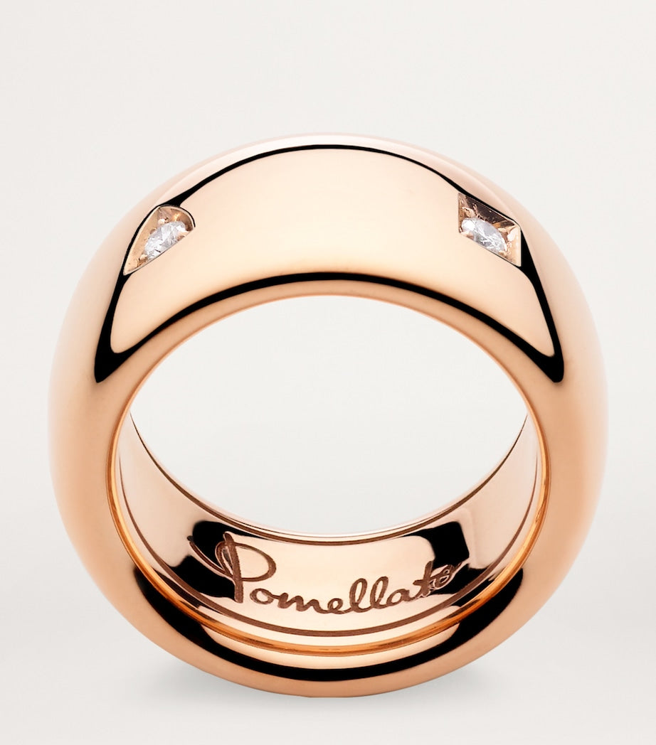 Pomellato Iconica rose gold diamond ring, UK version