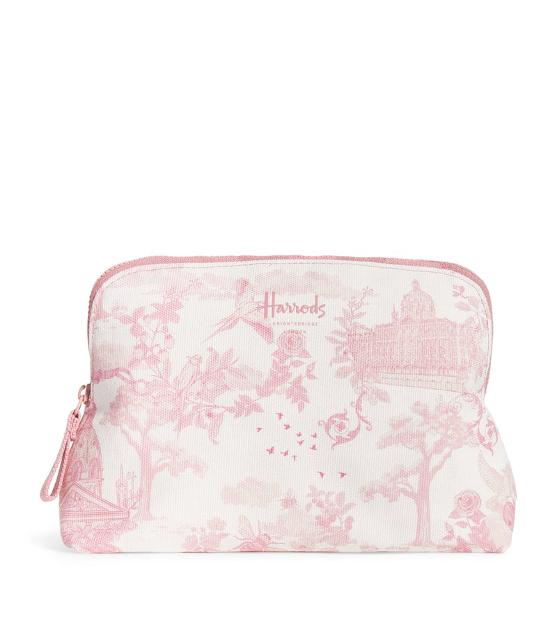 Harrods toile half moon cosmetic bag, UK version