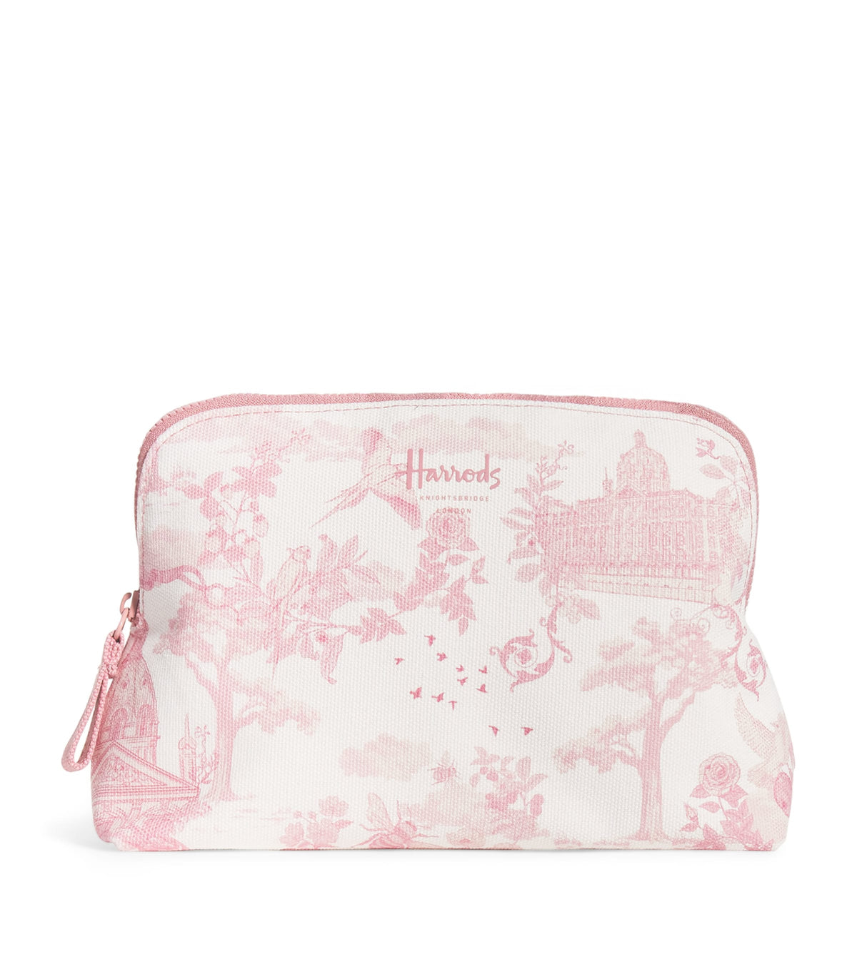 Harrods toile half moon cosmetic bag, UK version